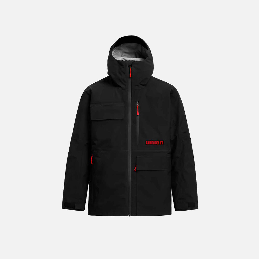 Union Technical Shell Jacket — front view in black