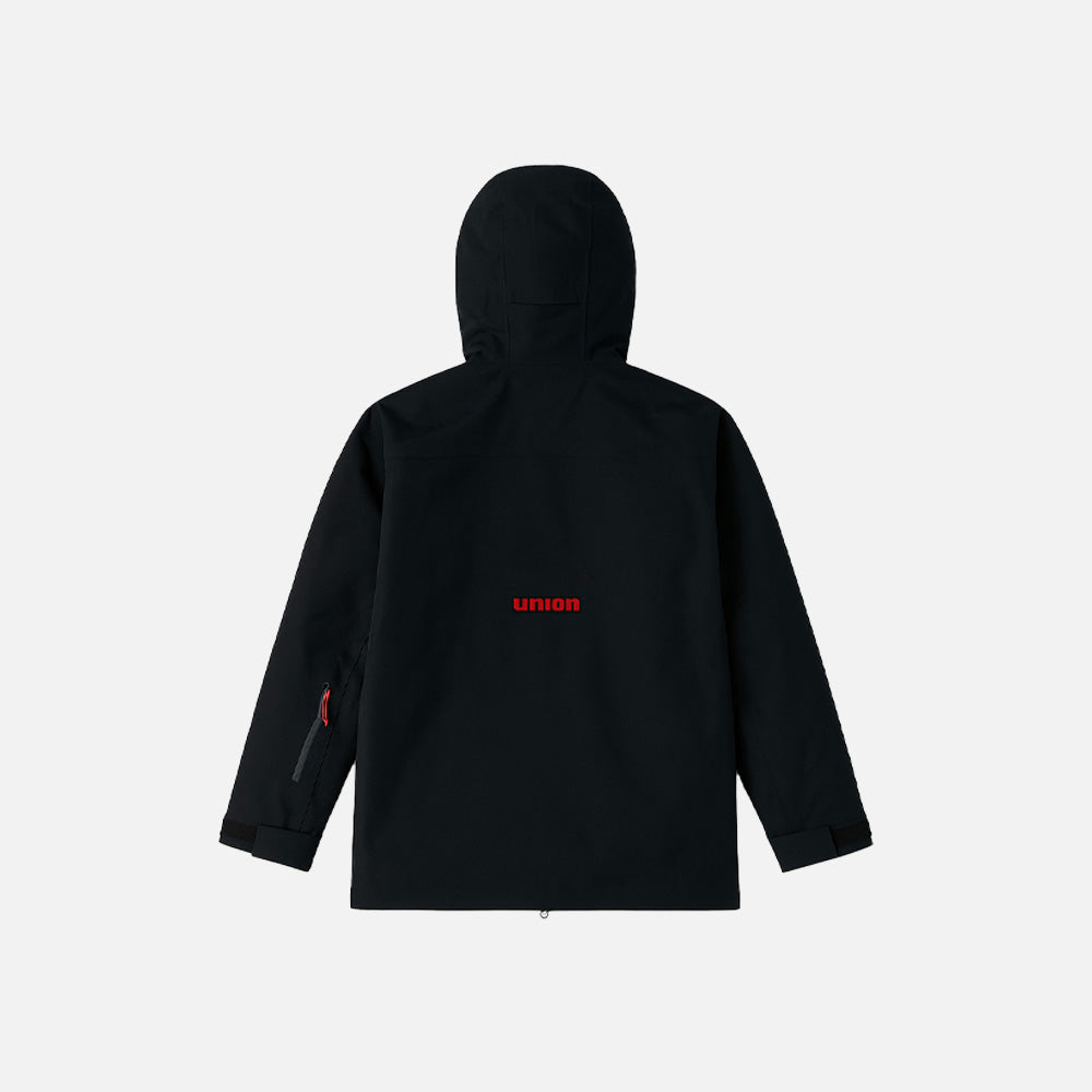 Union Technical Shell Jacket — back view in black