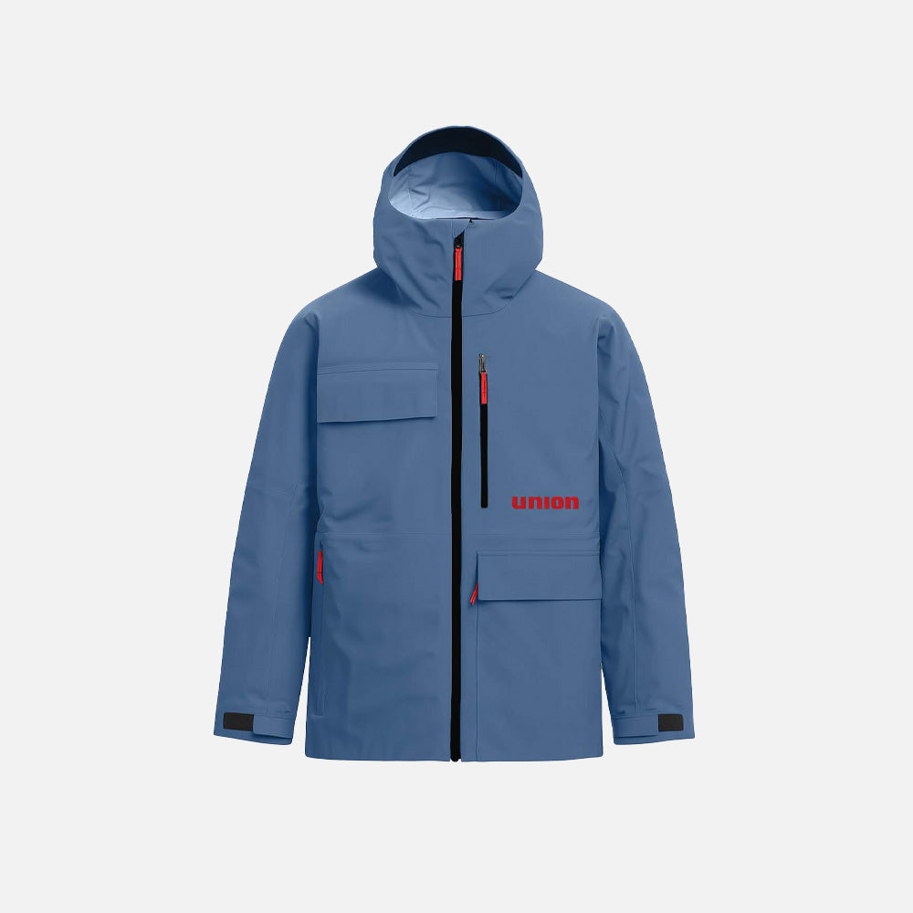 Union Technical Shell Jacket — front view in blue