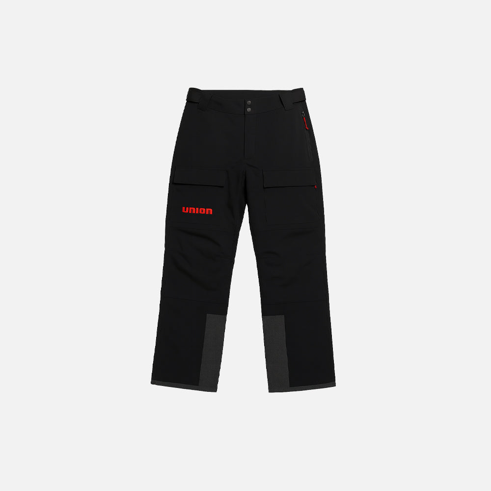 Union Technical Shell Pants – front view in black