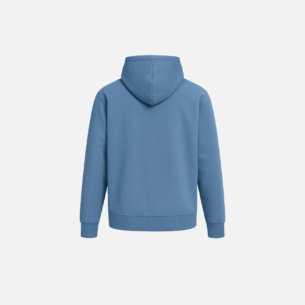 Union Streetwear Zip Hoodie back view - blue